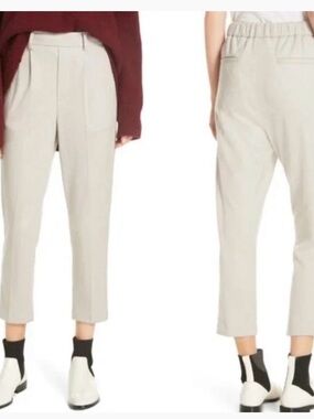 Vince Beige Cropped Trousers